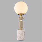 6580/1T CLASSI LN25 53 французское золото, серый/белый металл, керамика/стекло Лампа настольная E14 1*40W 220V VIVIEN