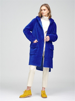 Шуба женская чебурашка тедди эко, SilverFox (арт. S1206rm012pz)