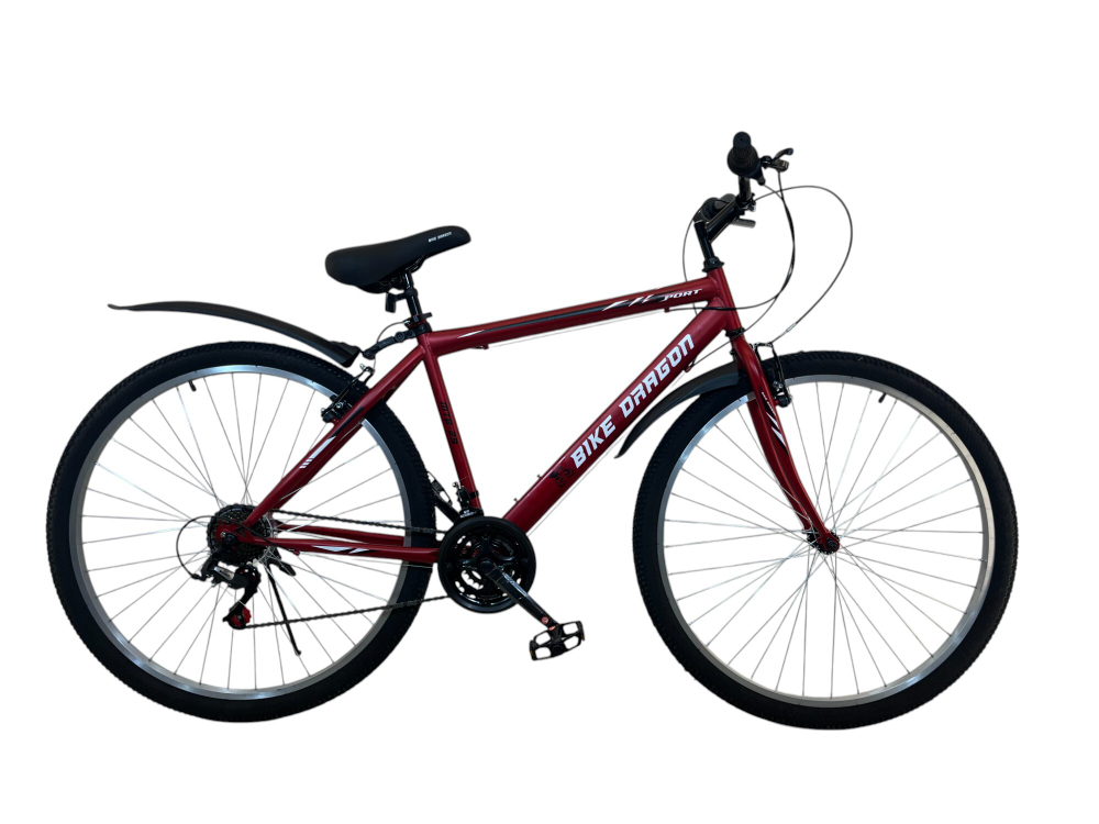 Велосипед Bike Dragon 29" 21скор (ст.рама,SunRun, Жесткая вилка, тормоз V-brake) BD-1-29-3 красный