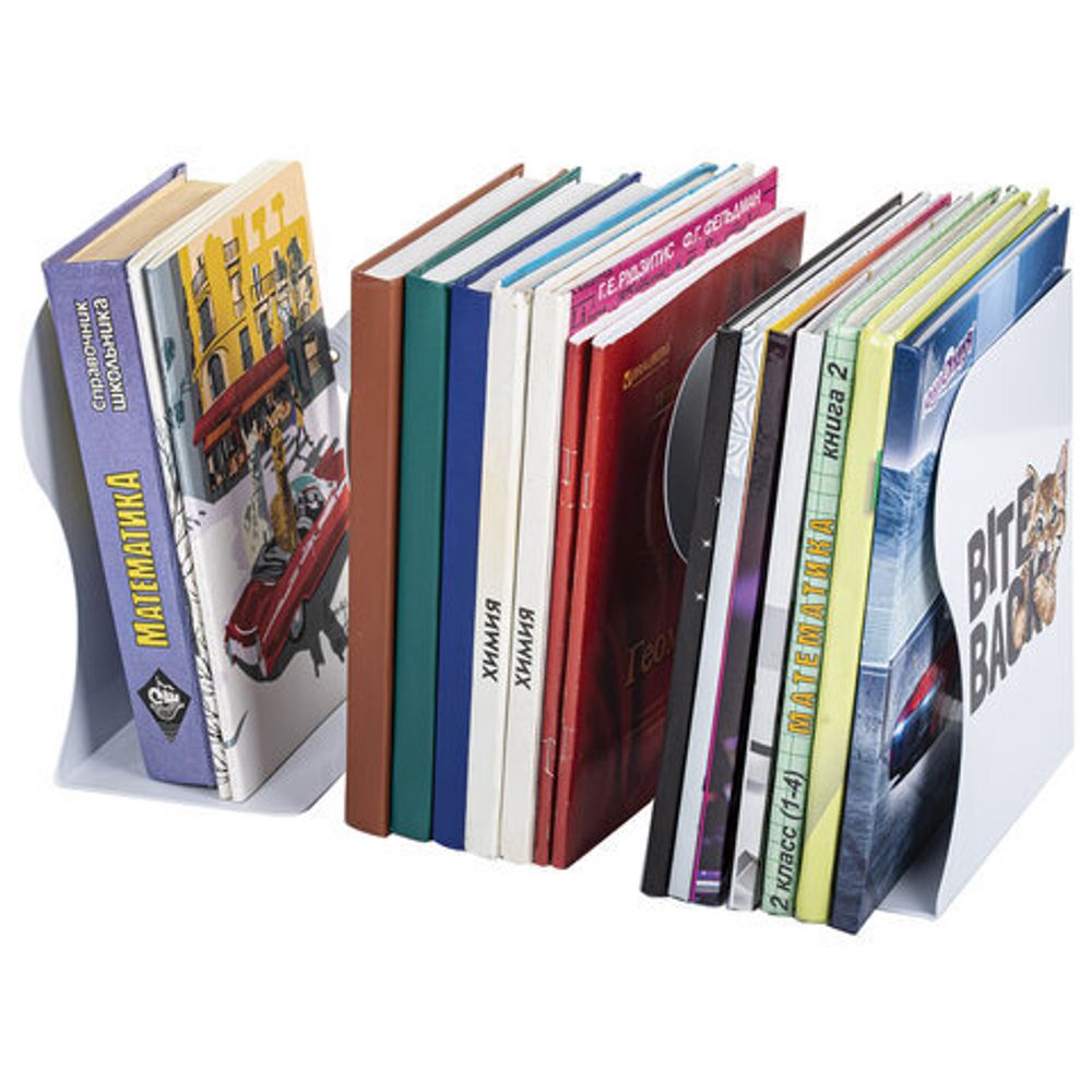 Подставка-держатель для книг и учебников ЮНЛАНДИЯ "Bite Back", раздвижная, металлическая, 237890, 237900