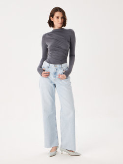 Лонгслив из вискозы со складками