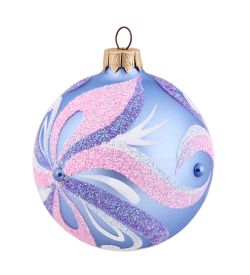 Элита НФШ-1646 Ел.украшение Шар «Зимний узор» 85 мм