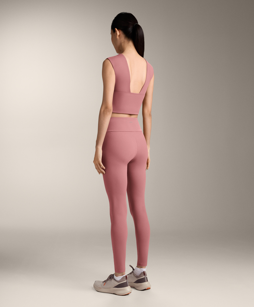 Oysho Топ-майка Comfortlux с перекрестными деталями, светло-розовый