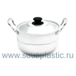 Кастрюля 1,7л 2 руч., мет./кр. КАЛИТВА (алюминий)