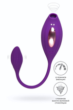 Вакуумный стимулятор клитора Ginny фиолетовый 31 см