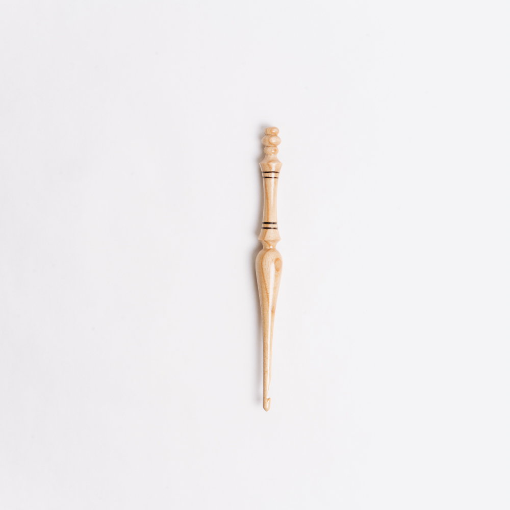 Деревянный крючок для вязания из древесины клена 5 мм. K314