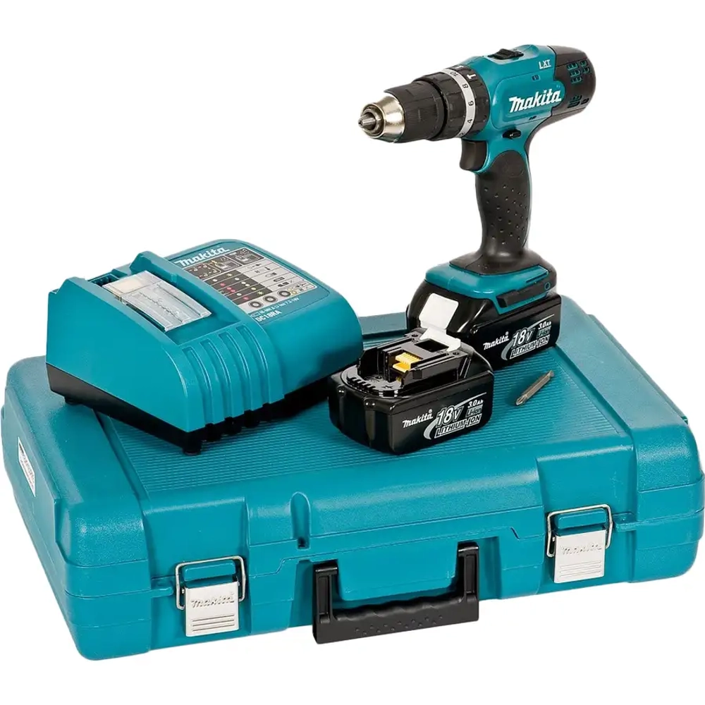 Аккумуляторная ударная дрель-шуруповёрт Makita DHP453RFE