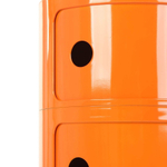 Тумба Componibili с 3 отсеками 32х59 оранжевая