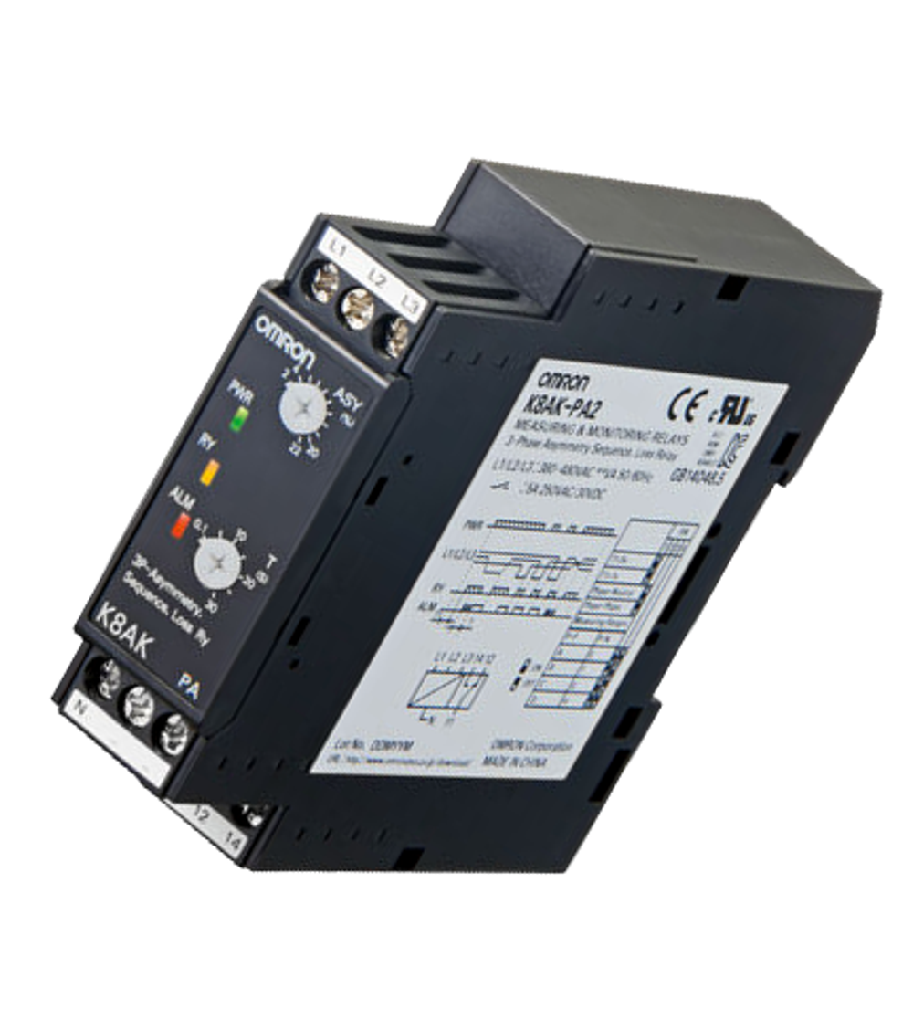 Трёхфазное реле контроля напряжения K8AK-PA2 OMRON.