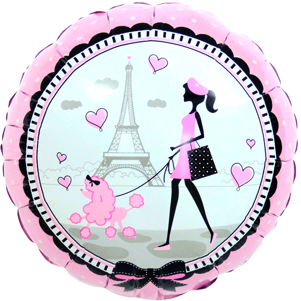 К 18" Круг Парижанка Розовый