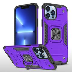 Противоударный чехол Strong Armour Case с кольцом для iPhone 15 Pro (Фиолетовый)