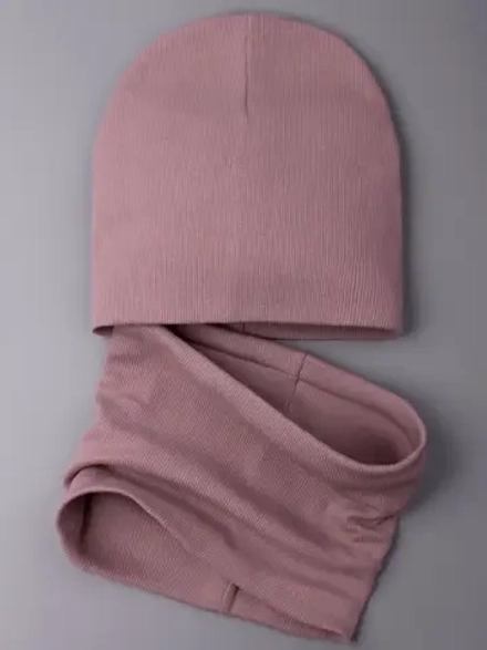 Шапка для девочки осенняя и снуд