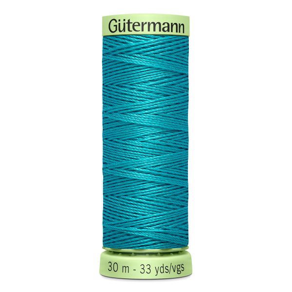 Нитки отделочные Gutermann Top Stitch 30 (30 метров), 5 кат. | 055 св.зеленая бирюза