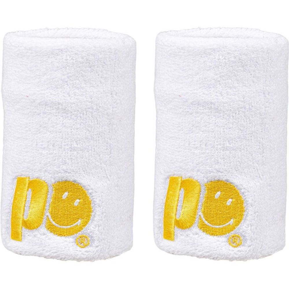 Напульсник теннисный Frotka Prince X Smiley Wristband Long 2P - white
