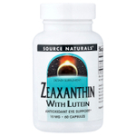Source Naturals, зеаксантин с лютеином, 60 капсул