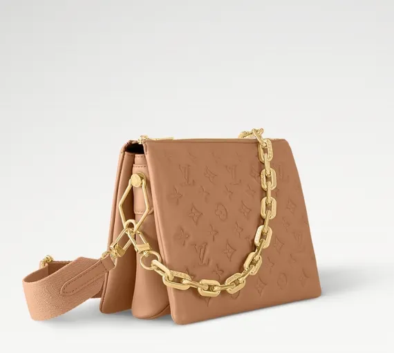 Сумка Louis Vuitton Coussin PM коричневый