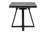 Керамический стол Woodville Керамический стол Памелла 140(200)х80 larka grey, черный, ножки черные