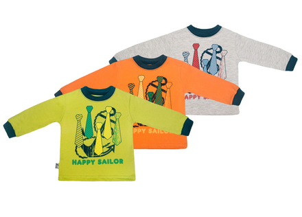 51 Джемпер на мальчика "Галстуки" (интерлок)