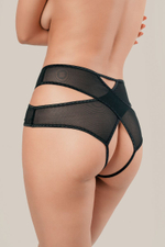 Эротические трусики Liberty с высокой посадкой (Размер: 46-48) (Цвет: черный)