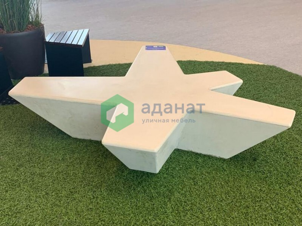 Скамейка «Зодиак» с настилом