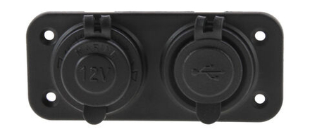 Панель с USB-разъемом 5В 3.1А и прикуривателем