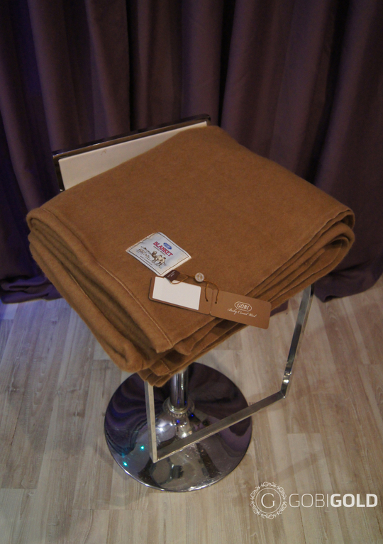 Одеяло тканое из верблюжьей шерсти ERDENET 200x220 см. (евро) - камел ...