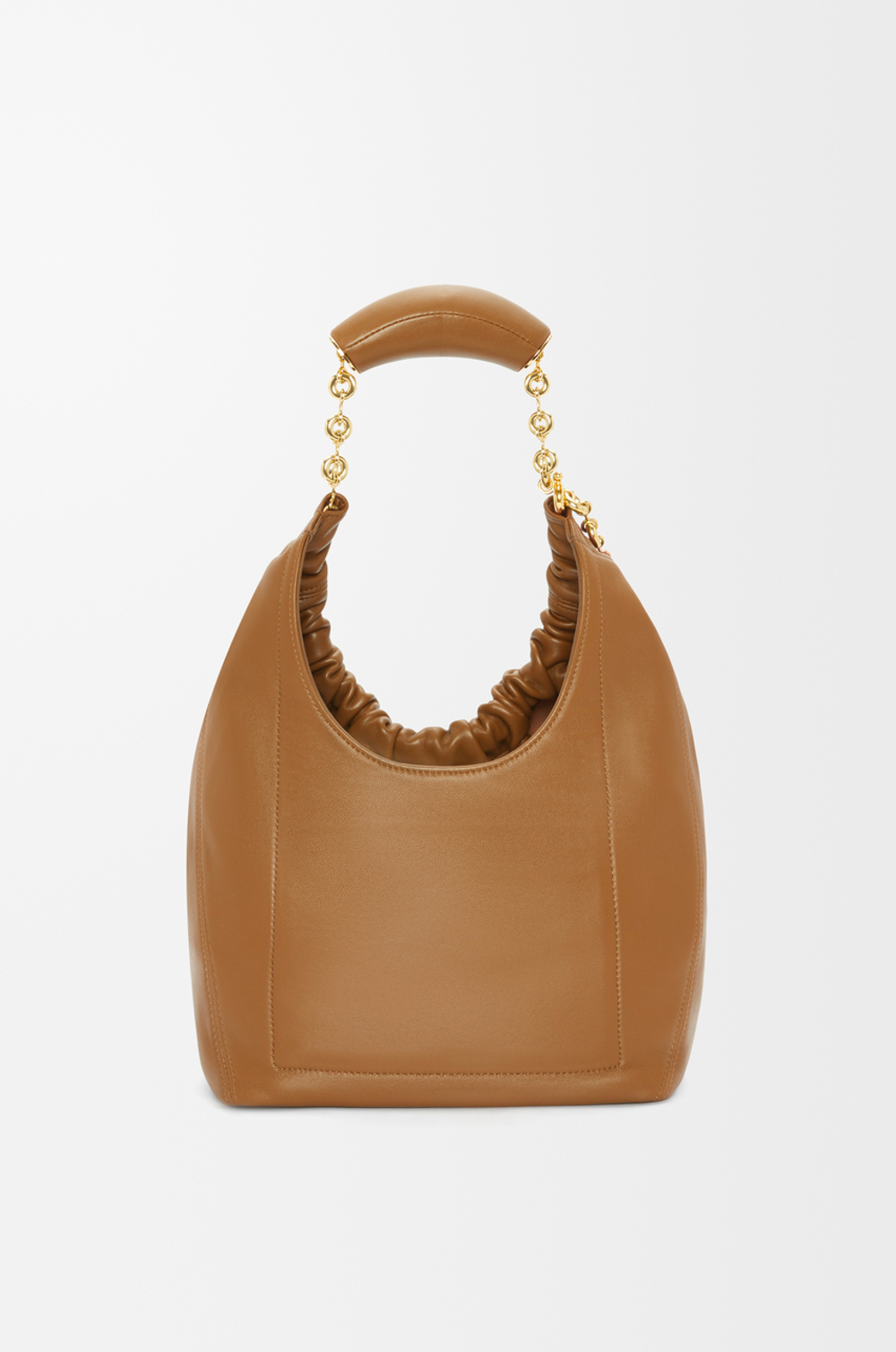 Loewe Маленькая сумка-мешок Squeeze из мягкой кожи ягненка наппа, светло-коричневый
