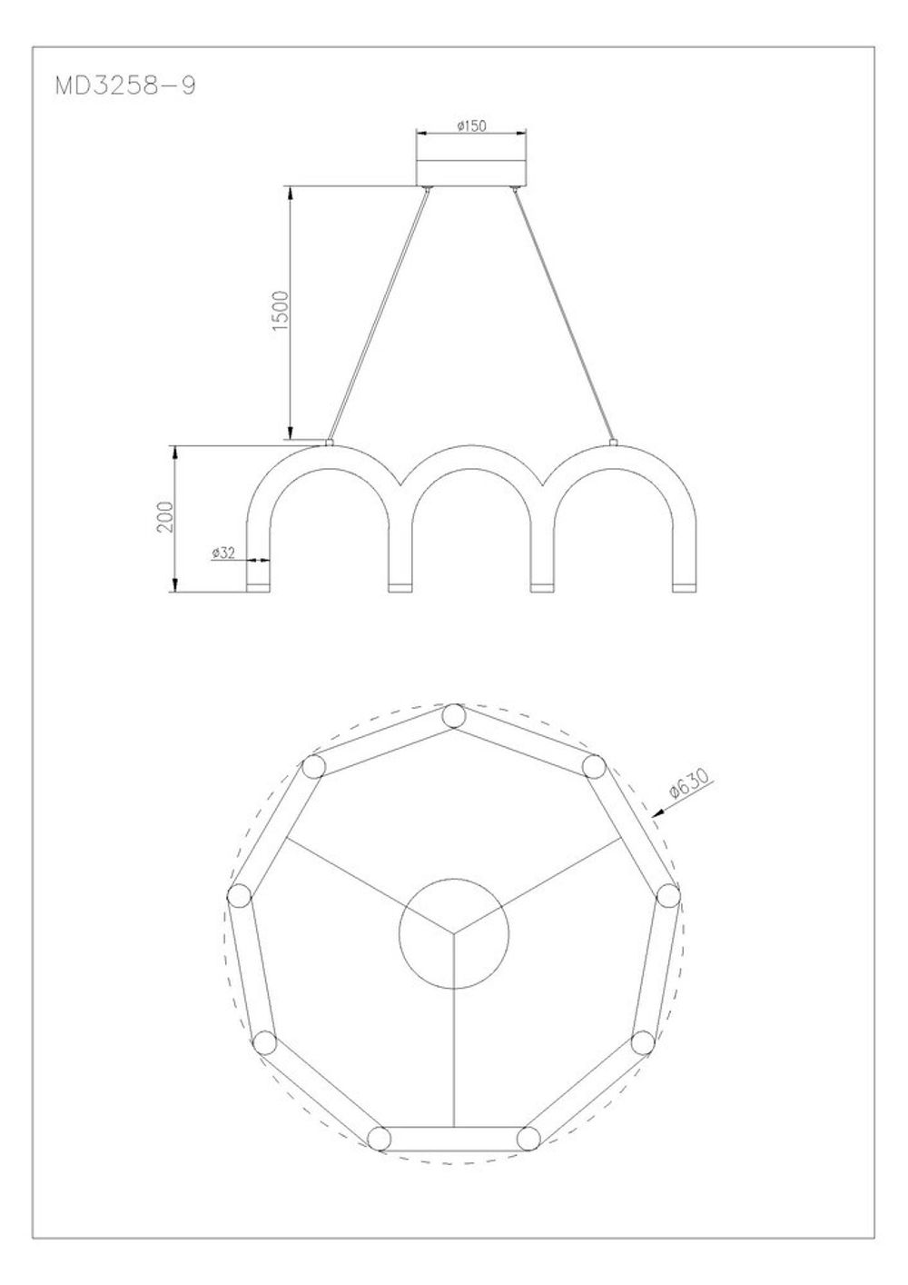 Подвесная люстра Arte Lamp