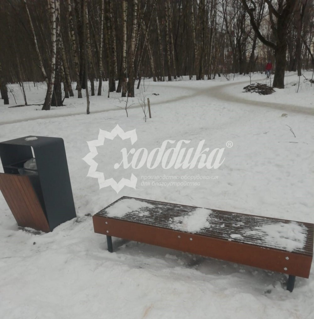 Скамейка «Линия» без спинки