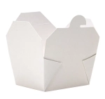Контейнер бумажный Fold Box 600мл, 130х110х65мм, белый 50/уп