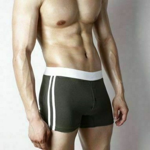 Мужские трусы домашние шорты с пуговицей Superbody Home Pants Button тёмно-злёный