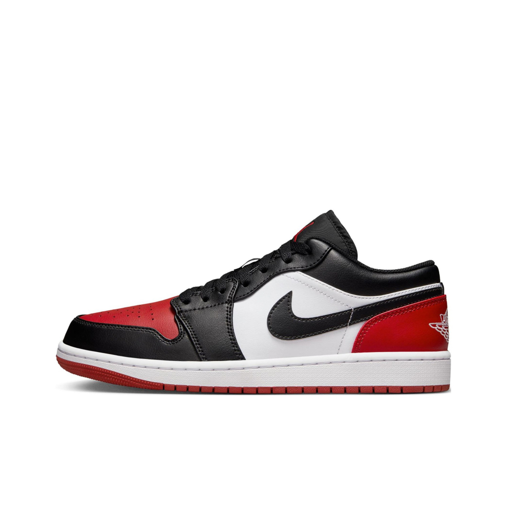 Кроссовки Air Jordan 1 Low Bred Toe