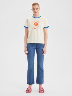 Женская футболка Follow the flow - folly dot.