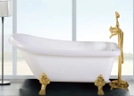 Ванна VITO 150G (1550x740x750) на львиных лапах (золото) Ceruttispa