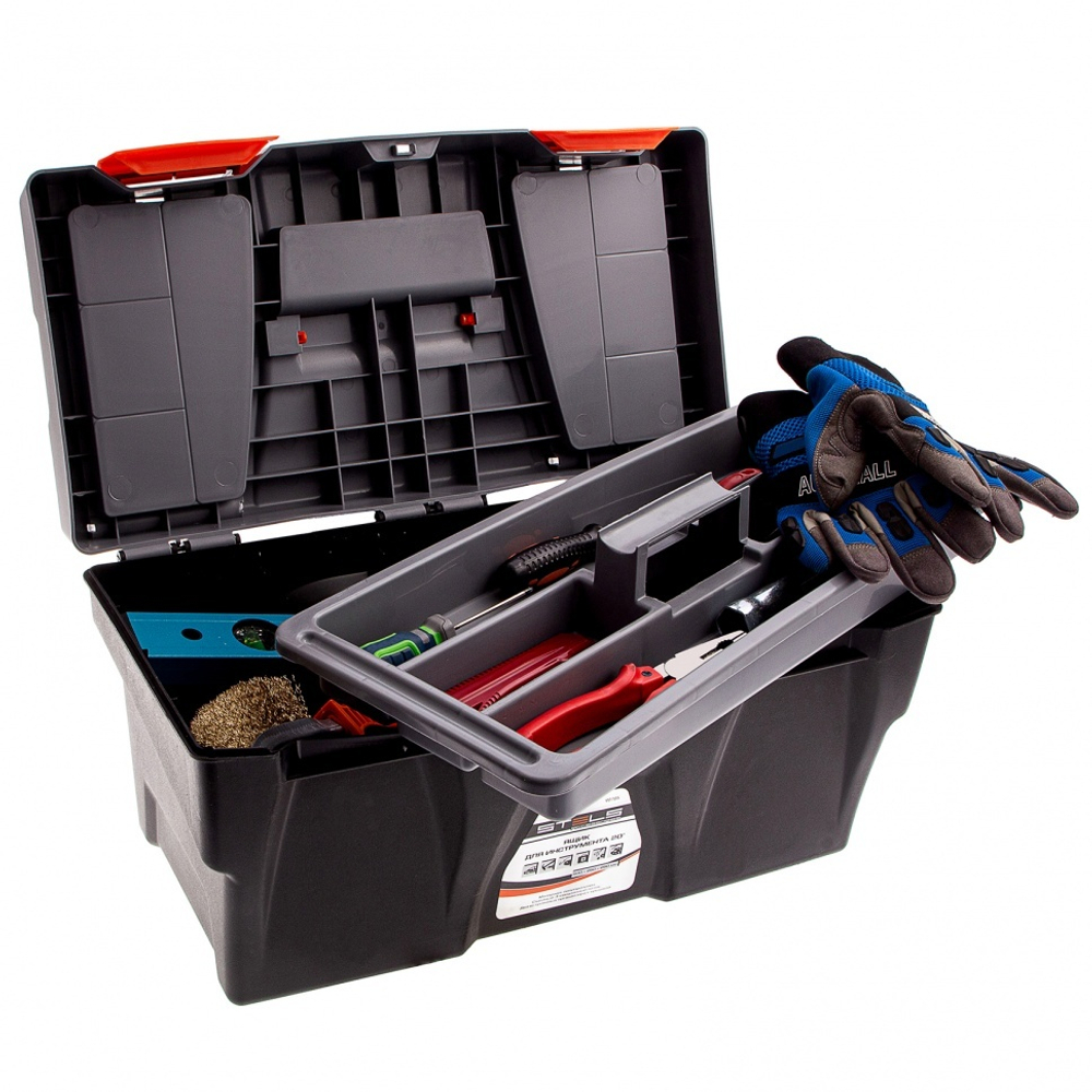 Ящик для инструмента 20", 500 х 260 х 260 мм, пластик Россия Stels