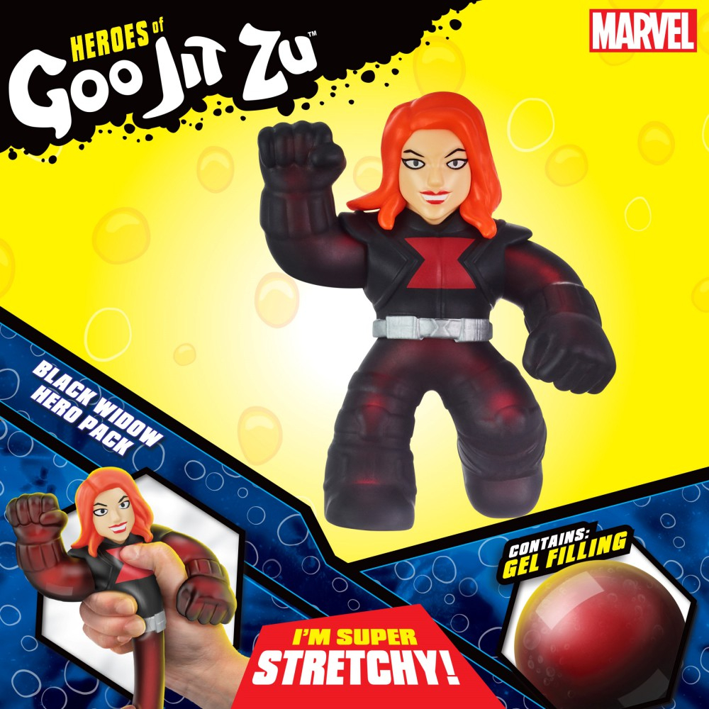 Goo Jit Zu Marvel - Растягивающаяся фигурка Черная Вдова Hero Pack GOJ41440
