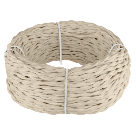 Ретро кабель витой 2х1,5 песочный 20 м (под заказ) W6452246