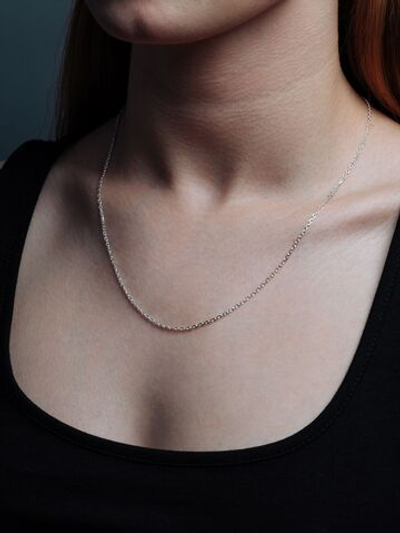 Silver Moon Цепочка Якорь граненный серебряная с серебрением, ширина 1,7 мм