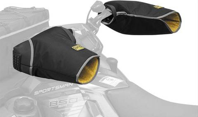 Рукавицы на руль QB черные жесткие