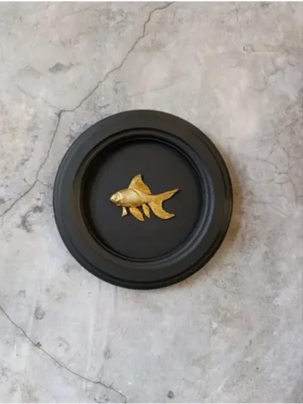 Панно 18 см. на стену для интерьера Рыбка в лево