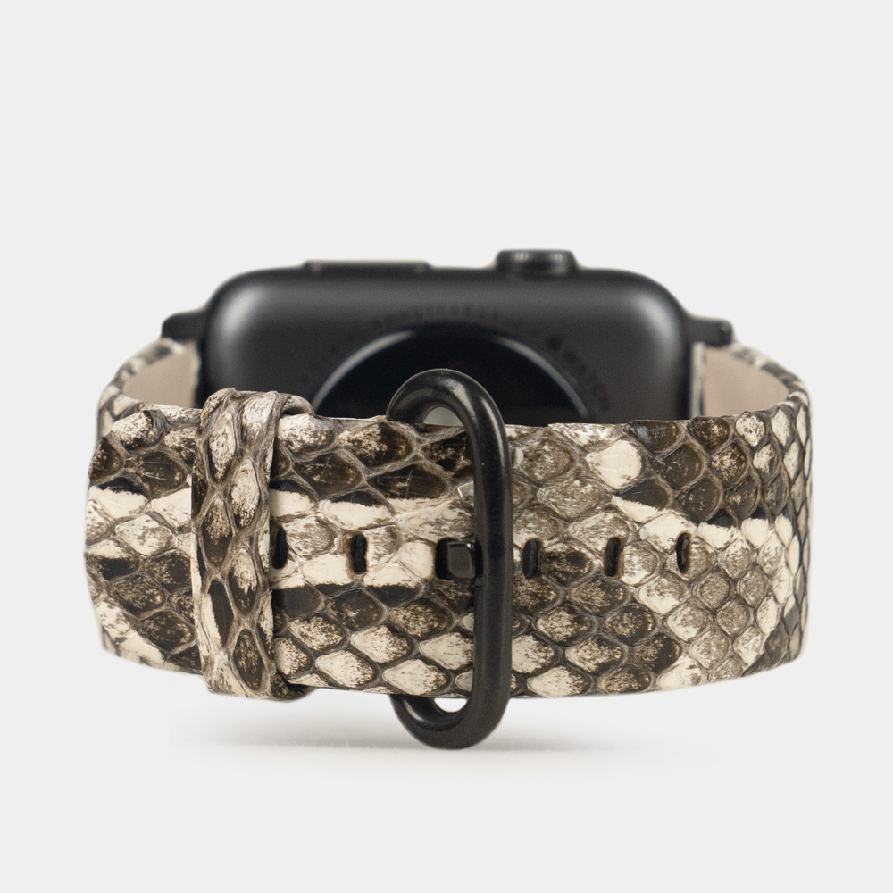 Ремешок для Apple Watch 44/45/46 mm из кожи питона, цвета Natur