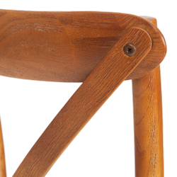 Стул CROSS BAR (mod.CE6002) дерево вяз, 49.5*52.5*117, Груша (№3)