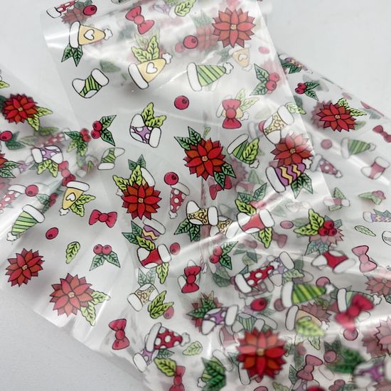 Фольга для дизайна новогодняя №1