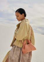 Сумка Polene Numéro Neuf Mini EDITION TEXTURED PEACH