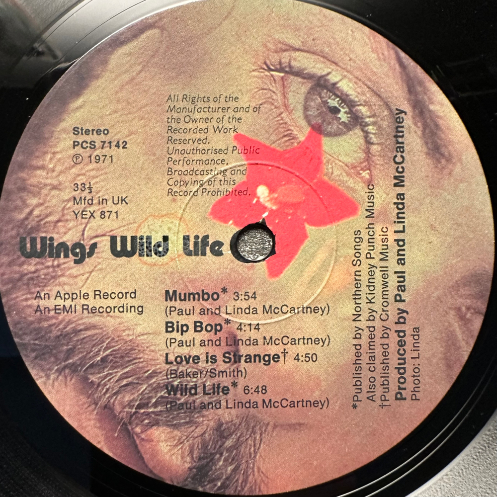 Wings - Wild Life (Англия 1971г.)