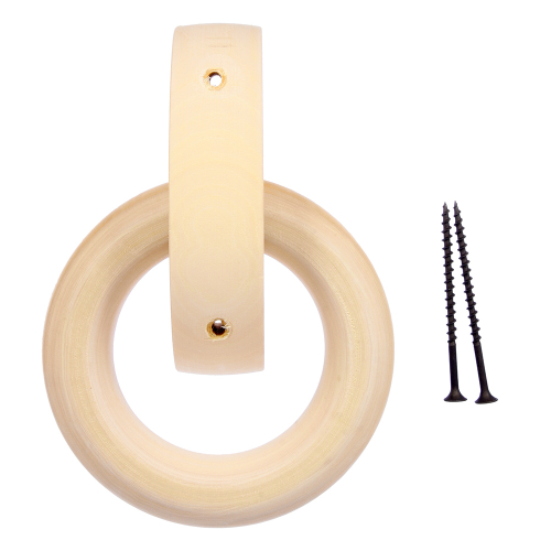 Ручка дверная кольцо, липа Банные штучки (115мм)