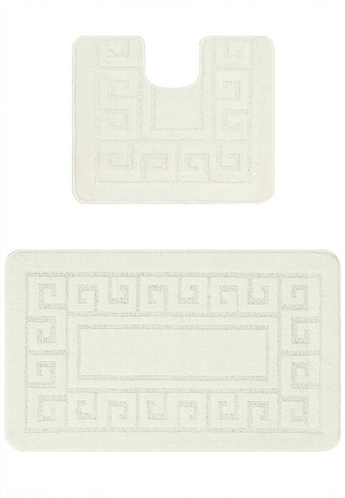 Комплект ковриков для ванной Confetti Bath Maximus Ethnic 2581 Pearl White BQ (60*100; 50*60)