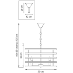 Подвесная люстра Lightstar EPSILON 735050