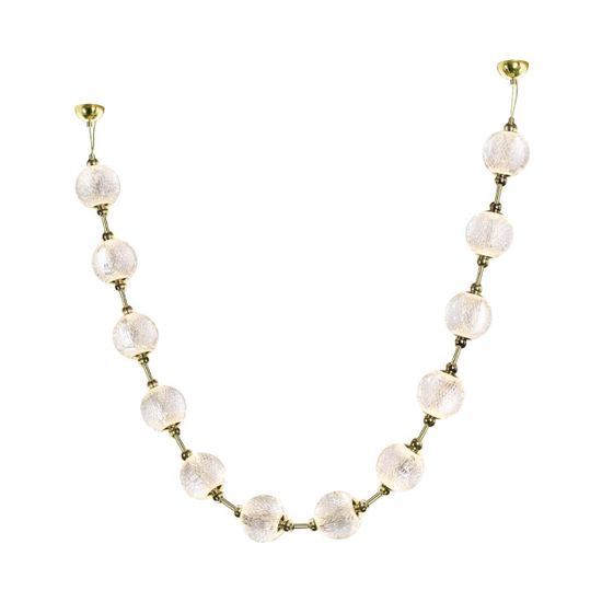 5008/48L L-VISION ODL23 591 золотой/прозрачный/металл/акрил Подвес бусы LED 48W 4000K 2640лм CRYSTAL