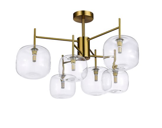 SL1049.302.06 Люстра потолочная ST-Luce Латунь/Прозрачный G9 6*5W FINN